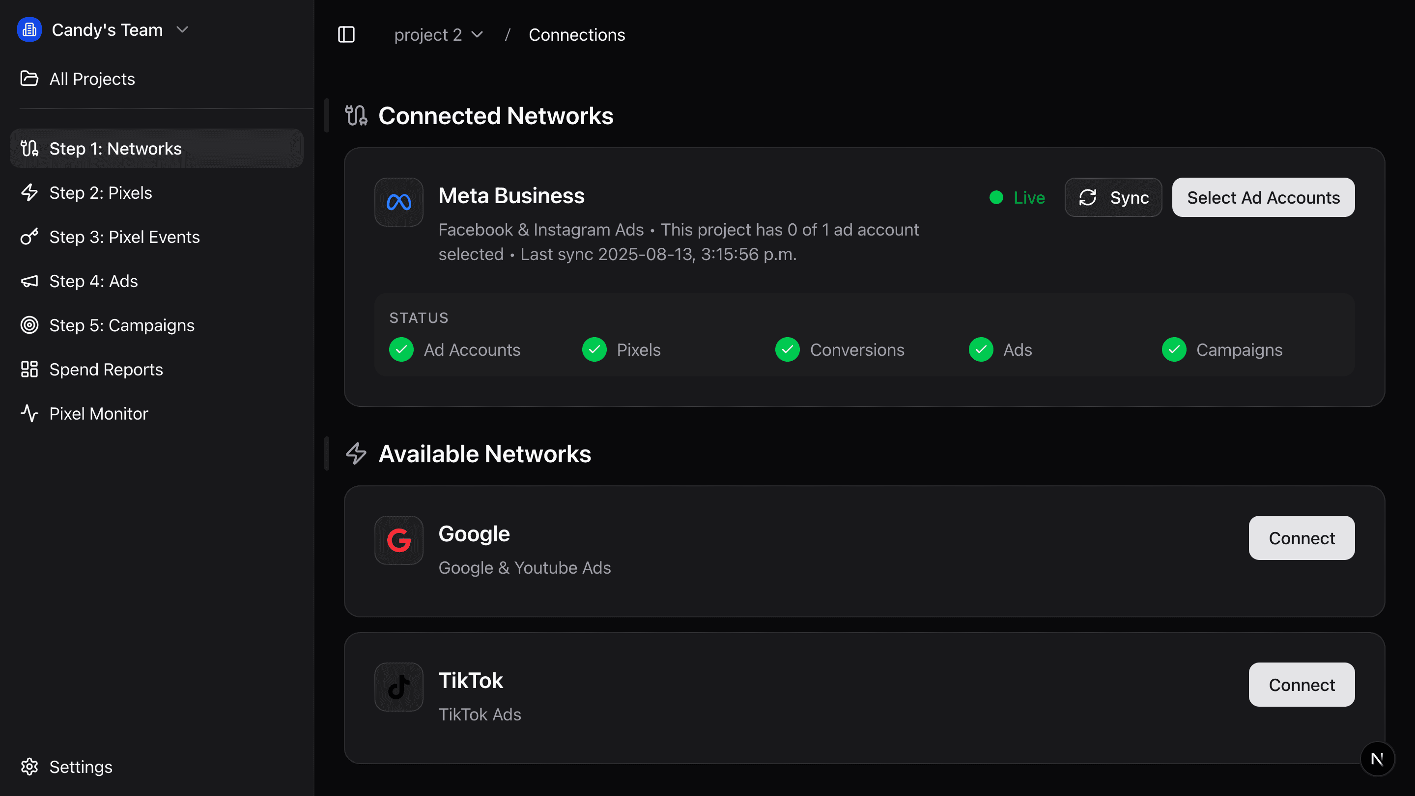 ChannelStack Dashboard